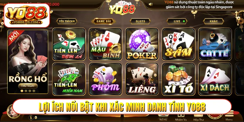Lợi ích nổi bật khi xác minh danh tính YO88